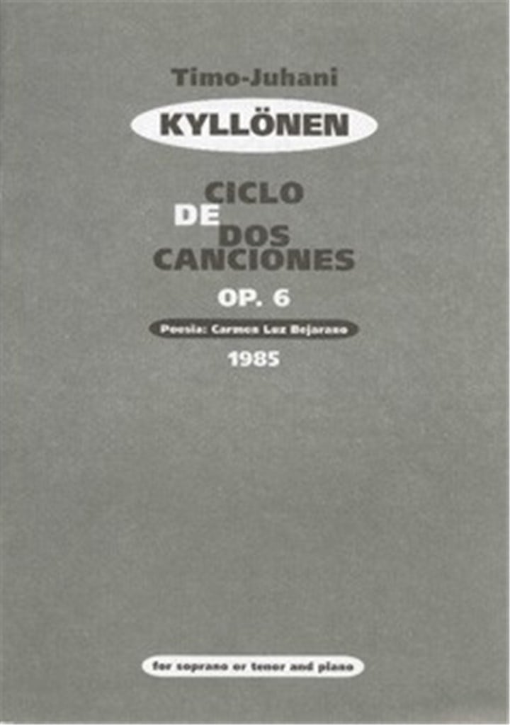 Ciclo de dos Canciónes op. 6